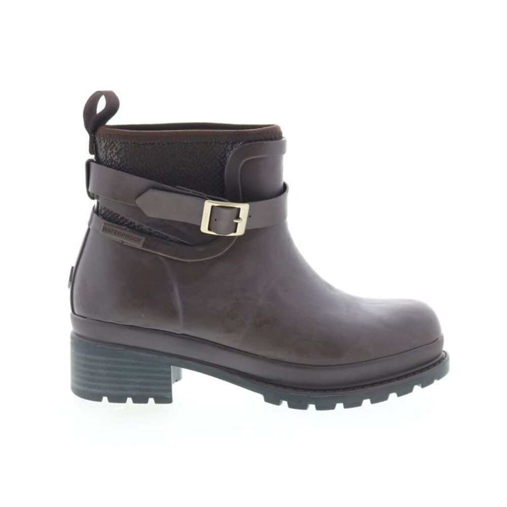 Original Muck Womens Liberty Ankle Rubber Waterproof Brown Boots (NWT)